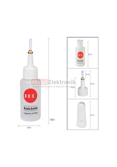 50Ml Fırça Uçlu Sıvı Saklama Şişesi Yağdanlık