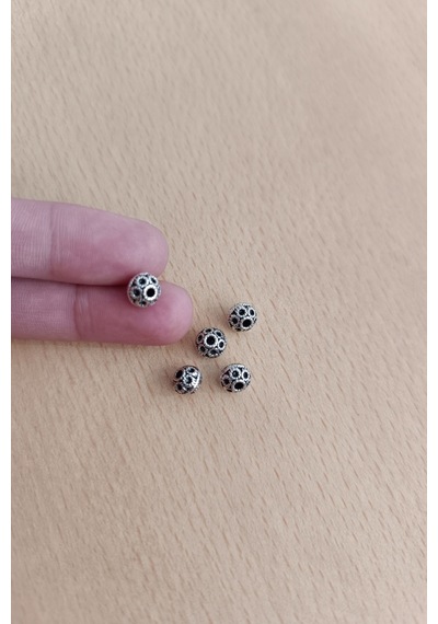 Tesbih Bileklik Kolye Metal Takı Ara Aparatı Metal 8 Mm Kaliteli Ara Aparat