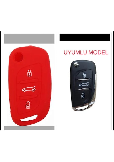 Citroen C4 C5 C-Quatre Silikon Anahtarlık Kılıfı