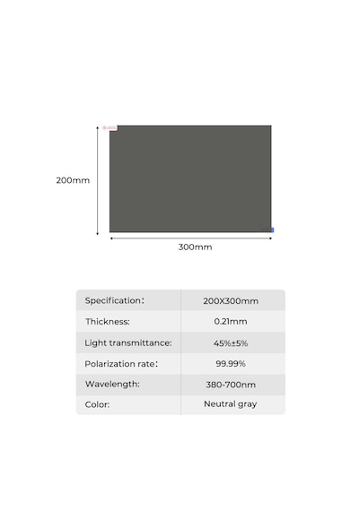 K&f Concept Polarize Film 300 200mm 2 Li Paket