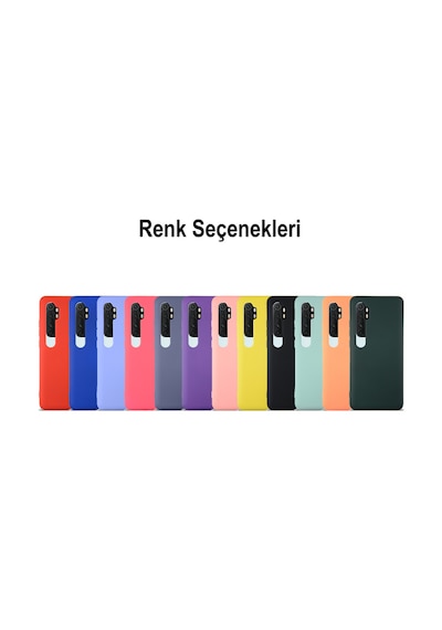 Xiaomi Mi Note 10 Lite Kılıf İçi Kadife Lansman Silikon Kapak