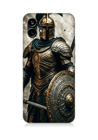 Nothing Phone 1 Zırhlı Savaşçı Desenli Silikon Kılıf