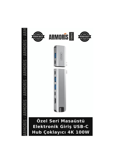 Özel Seri Masaüstü Elektronik Giriş Usb-c Hub Çoklayıcı 4k 100w