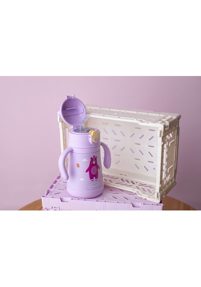 Sipnjoy - Sippypals Çocuk Su Termosu 360 Ml - Mor