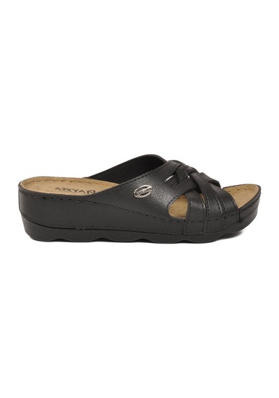 Ayakmod Siyah Anatomik Kadın Terlik 37-449 Z