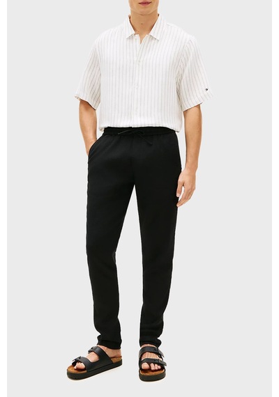 Tommy Hilfiger Keten Tapered Fit Daralan Paça Chino Pantolon Erkek Pantolon Mw0mw42336 Bds Siyah Tommy Hilfiger Keten Tapered Fit Daralan Paça Chino Pantolon Erkek Pantolon Mw0mw42336 Bds Siyah