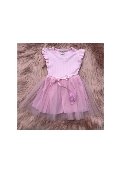 Retro Women Kız Çocuk Pembe Fırfırlı Tül Etekli Doğum Günü Özel Gün Günlük Prenses Sevimli Şık Elbise Pembe Retro Women Kız Çocuk Pembe Fırfırlı Tül Etekli Doğum Günü Özel Gün Günlük Prenses Sevimli Şık Elbise Pembe