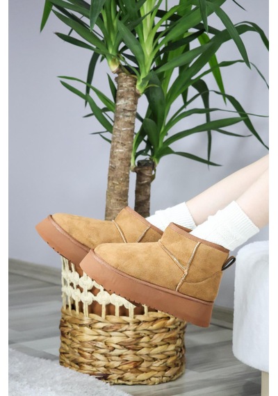 Asmi Shoes Kadın Pavro Süet İçi Kürklü Kalın Taban 4.5 Cm Mini Kısa Bot Kahverengi Kahverengi Asmi Shoes Kadın Pavro Süet İçi Kürklü Kalın Taban 4.5 Cm Mini Kısa Bot Kahverengi Kahverengi