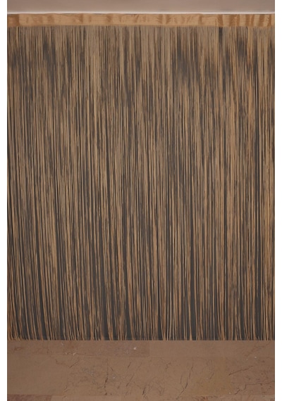İp Model Gold Renk İp Perde 190 Cm En 280 Cm Boy 2 Mm Şeritler Halinde Hazır İp Perde Gold