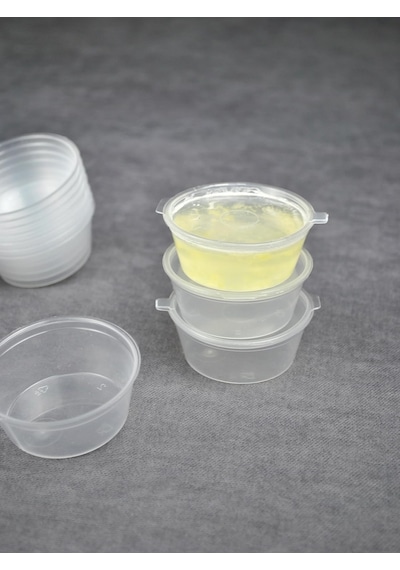 20 Adet Sızdırmaz 40 Ml Mini Plastik Saklama Kabı Sosluk Buzluk Kabı, Et Suyu, Kemik Suyu, Sos Diğer