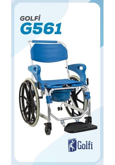 Golfi G561 Alüminyum Klozetli Banyo Sandalyesi Yaşlı Klozeti