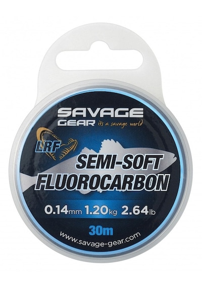 Savage Gear Semi-soft Fluorocarbon Lrf 30 M Clear 0.14 Mm 1.2 Kg 2.64 Lb