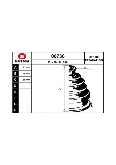 Aks Körüğü - Alfa Romeo 159, Mito, 156, Spider, Gt, Brera, Doblo, Bravo, Stilo, Croma - Gsp-780235 54184256
