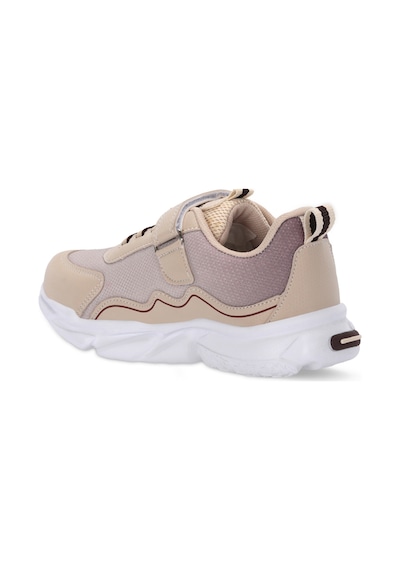 Slazenger Explorer I Unisex Çocuk Cırt Cırtlı Bej Günlük Spor Ayakkabısı