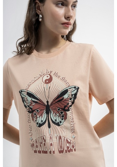 Loft Loose Fit Kadın Tişört Lf2035231 Bej