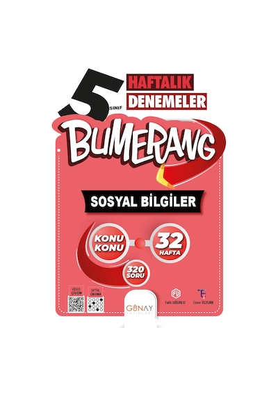 Günay Yayınları 5. Sınıf Sosyal Bilgiler Bumerang Deneme