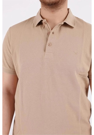 Cazador Erkek T-shirt Polo Yaka Pike 4613 Safari Bej