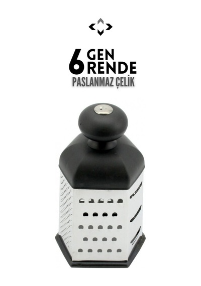 Paslanmaz Çelik 6 Gen Rende Çok Yönlü Patates Sebze Sarımsak Rendesi Fonksiyonlu Topuzlu Rende Çelik Diğer