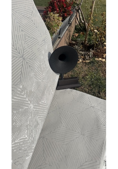Denf Home Krem Açık Gri Saten Bambu İnce Sık Dokuma Parlak Yüzey Kaymaz Özel Kesme Salon Koridor Halı Yolluk Krem.a.gri