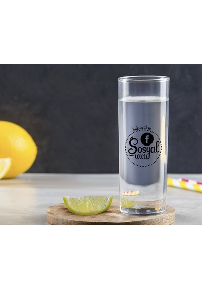 Kişiye Özel Renkli Baskılı Sosyal İçici Tasarımlı Vodka Bardağı-3