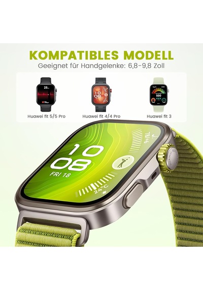 Spor Kol Bandı, Huawei Watch Fit 4/4 Pro/3 İle Uyumlu, Spor Loop Naylon Kayış, Huawei Watch Fit 3/4/4 Pro Erkek Ve Kadın İçin