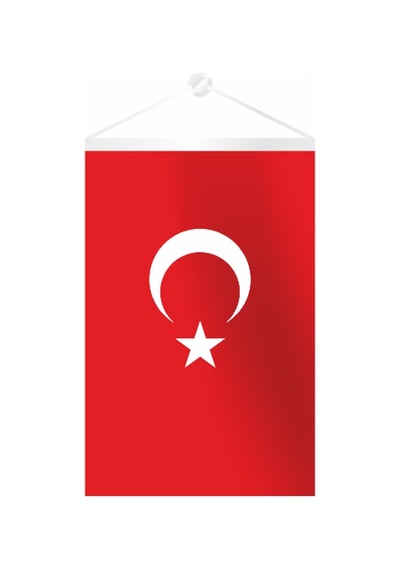 Dörtgen Ay Yıldız Flama 25x35 cm