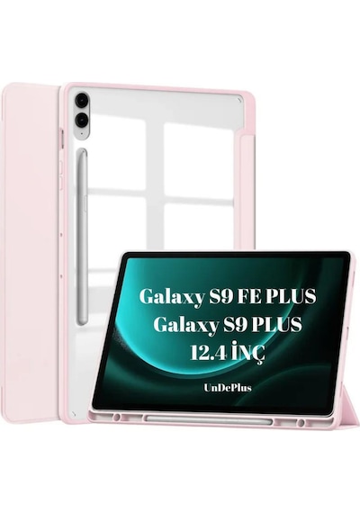 Samsung Galaxy Uyumlu  Tab S9 Fe Plus/s10 Plus/s9 Plus Kılıf Grafiti Şeffaf Kalem Bölmeli X610-16-810-18 X820 Kılıf
