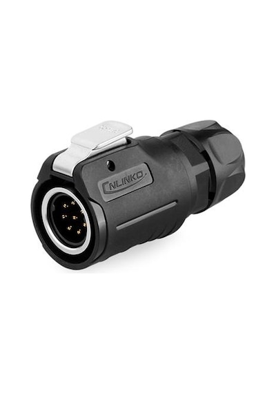 LP-16-C08PE-01-001 8-Pin Su Geçirmez Konnektör - Erkek