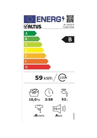 Altus AL 10123 D 1200 Devir 10 KG Çamaşır Makinesi