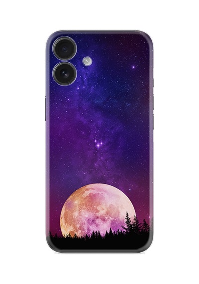 Apple İphone Uyumlu 16 Kılıf Boutique Baskılı Resimli Mor Ay Pcode -025