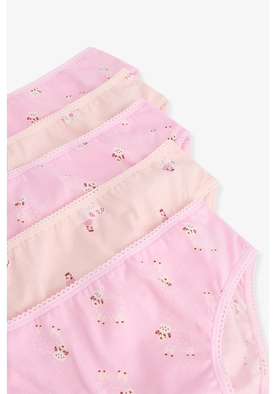 Penti Pembe Kız Çocuk Pinksheep Pamuklu 5'li Slip Külot