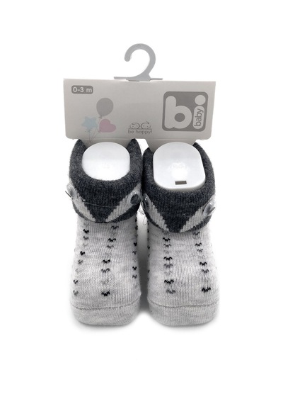 Bibaby Animals Bebek Çorabı 68382 Açık Gri