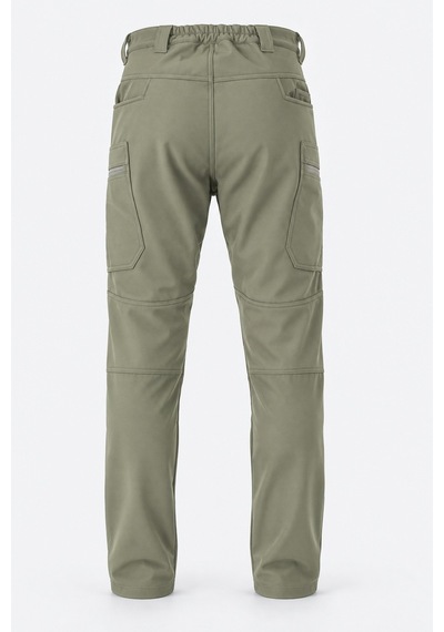 Dechers Erkek Kışlık İçi Polarlı Rüzgar Su Geçirmez Soft Shell Taktik Pantolon - E231 Bej