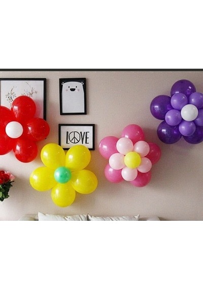 Papatya Balon Yapma Aparatı 12 Adet Karışık Renkli
