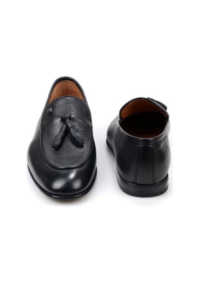 Pisagor Pierre Cardin 114005 Premıum Erkek Püsküllü Klasik Deri Ayakkabı Sıyah