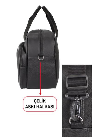 Dada Seyahat Çantası Kabin Boy El Valizi Hastane Çıkışı Omuz Askılı Taban Destekli Siyah