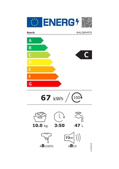 Bosch WAL28PH0TR 1400 Devir 10 KG Çamaşır Makinesi