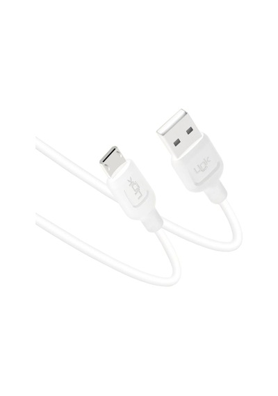 Linktech K448 Strong Micro USB Data/Şarj Kablosu 1mt 2.4A Beyaz