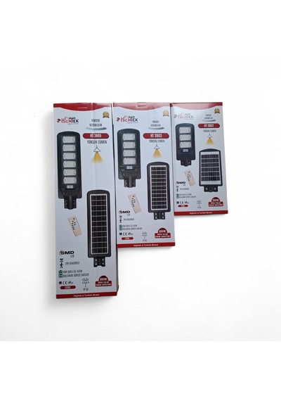 400 W Solar Sokak Lambası Kumandalı Sensörlü Su Geçirmez 400w