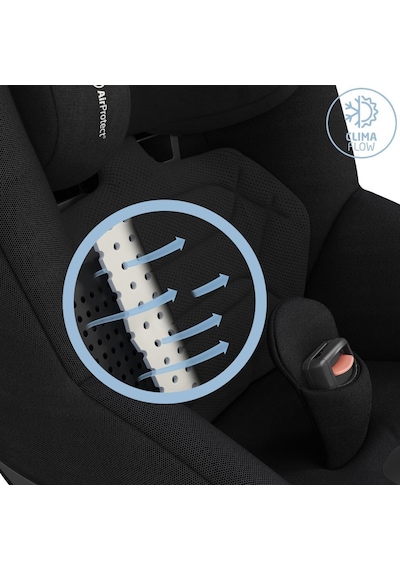 MaxiCosi Mica 360 Pro İSize Dünyanın İlk Kızaklı, Araç Dışına Çıkabilen Adac'Lı İsofix'Li 360 Dönebilir Yatabilir 018 Kg Bebek Oto Koltuğu Authentic Black