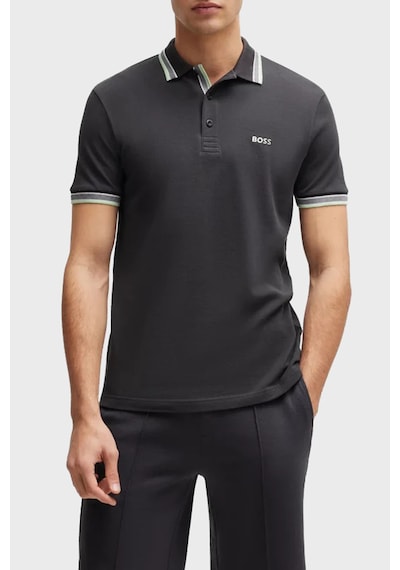 Boss Erkek Polo Yaka T Shirt 50469055 016 Antrasit Antrasit