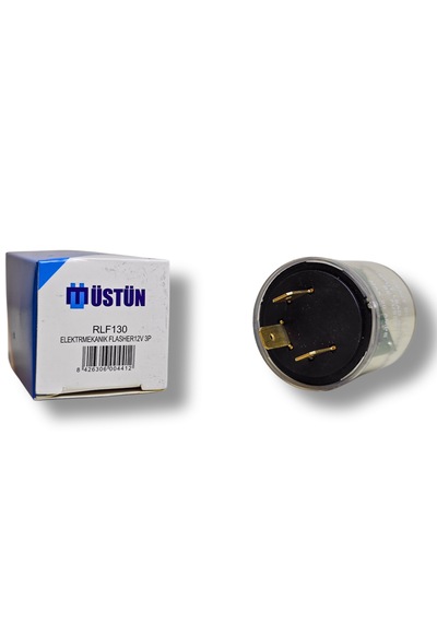 Üstün Flaşör 3 Terminal Elektromekanik Universal 12 Volt