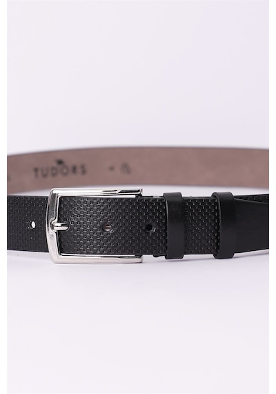 Tudors Erkek 3,5 Cm Klasik Lacivert Kemer-23015 Lacivert