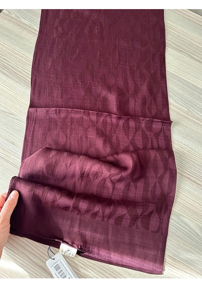 Noura Scarf Miora Şal Koyu Bordo Çok Renkli