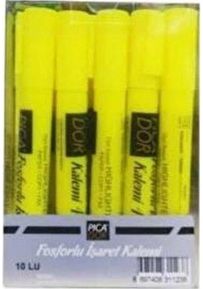 Picador Fosforlu Kalem Pastel Sarı 421 10 Adet Sarı