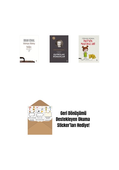 Müfettişler Müfettişi - Üçkâğıtçı 2 Kitap Bir Arada + Kaybolan Romanlar + İnci'nin Maceraları + Okuma Sticker'ları