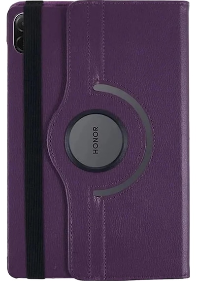 Huawei Honor Pad X8a Kılıf 360 Tablet Deri Kılıf - Mürdüm Arka Kapak