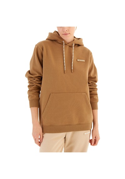 Columbia Csc U Marble Canyon Heavyweight Fleece Unisex Kapüşonlu Sweatshirt-4503 Delta Kahve