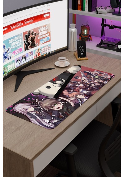 Danganronpa Kaymaz Dikişli Kauçuk Oyuncu Mousepad V3 - 70x30 Xl Gaming Mouse Pad Fare Altlığı