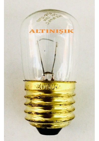 T30 24V 15W E27 Duy Tüp Halojen Ampul 24Volt 15Watt Halogen Ampül